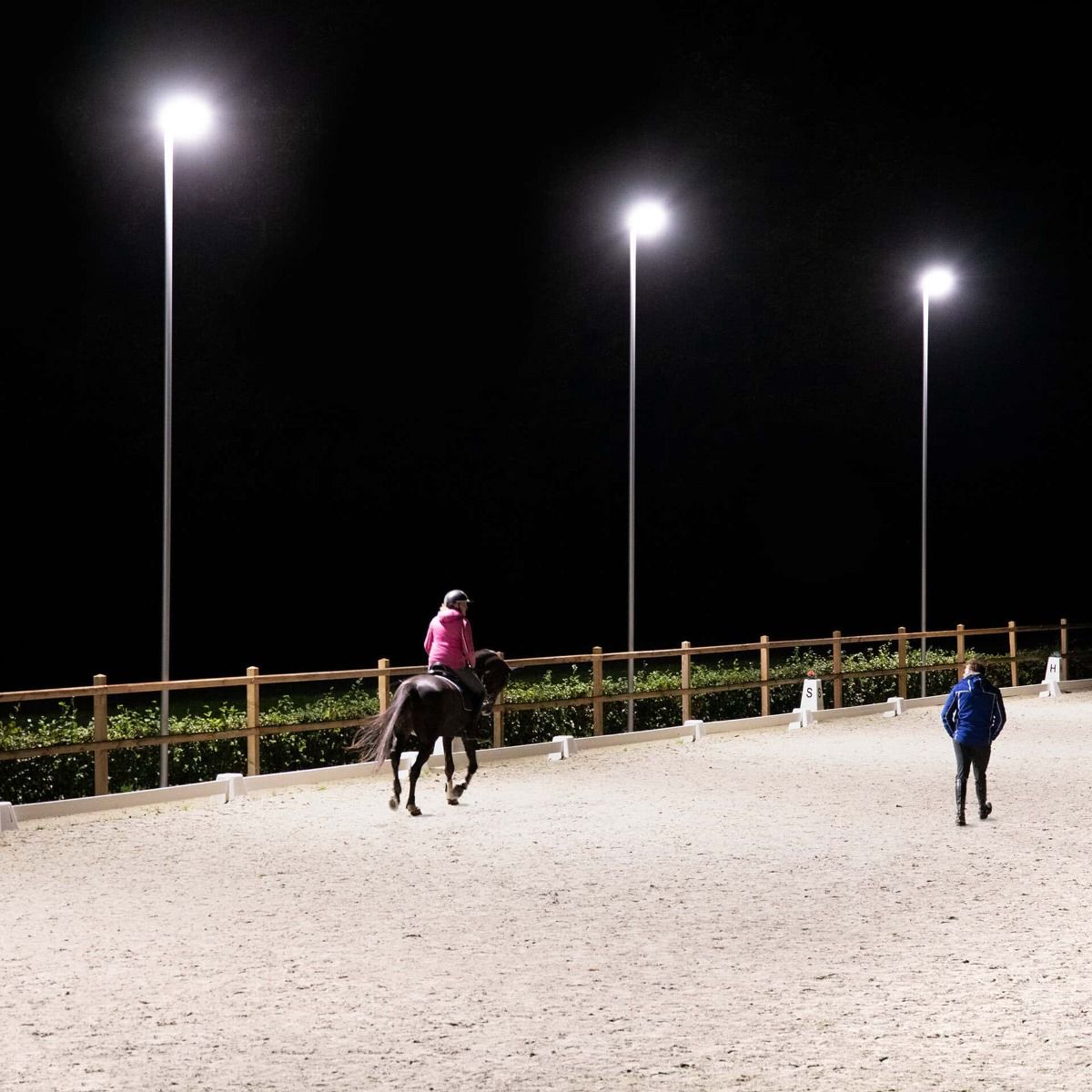 Aluminium lichtmast 6 meter voor paardenbakverlichting