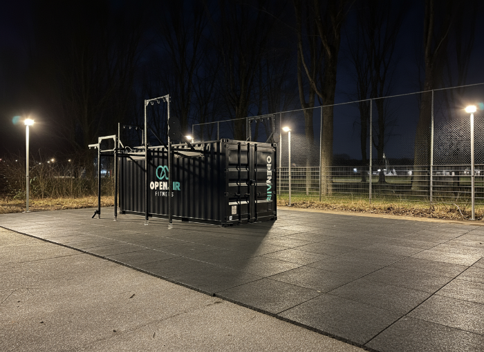 Aluminium lichtmast 8 meter met standaard LED Floodlight