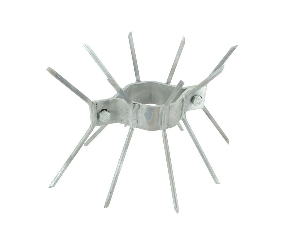 Anti-klimbeugel voor aluminium mast ø90 mm