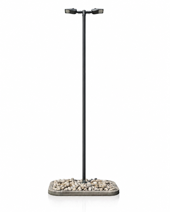 Cowi StreetLine lichtmast set met 2 LED-armaturen