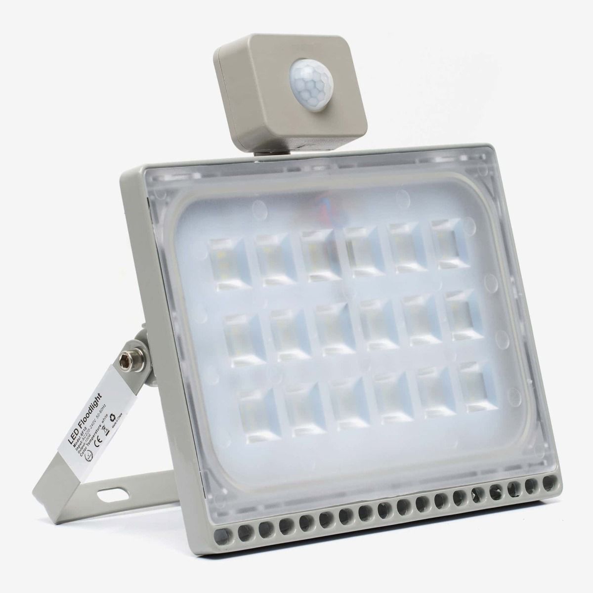 LED Floodlight 100 Watt koud licht met bewegingssensor